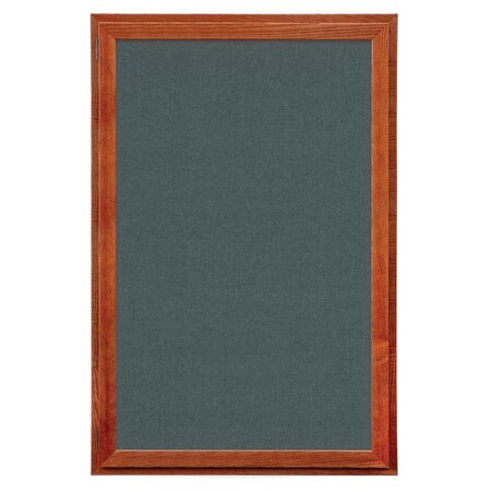 United Visual Products Indoor Enclosed Combo Board, 72"x36", Satin Frame/White Porc & Pearl UVCB7236-WHTPORC-PEARL